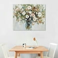 thumbnail image 2 of Nawypu  Abstract Bouquet Canvas Wall Art White and Yellow Flowers in Vase Artwork Print Painting Bedroom Flower Canvas Wall Art for Bathroom Bedroom Office Living Room Ready to Hang, 2 of 6