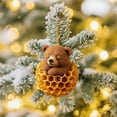 thumbnail image 5 of 8CM 2D Acrylic Honey Bear Hanging Ornament, Cute Decor for Tree, Bag, Gift & Home Holiday Decor, 5 of 7