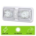 thumbnail image 2 of 1 Pcs LED RV Lights 12V 48 LED Interior Double Dome Ceiling Light For RV Boat For Camper Trailer White Caravan Accessories ,Easy to Install, 2 of 7