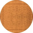 thumbnail image 1 of Ahgly Company Indoor Round Oriental Orange Industrial Area Rugs, 6' Round, 1 of 4