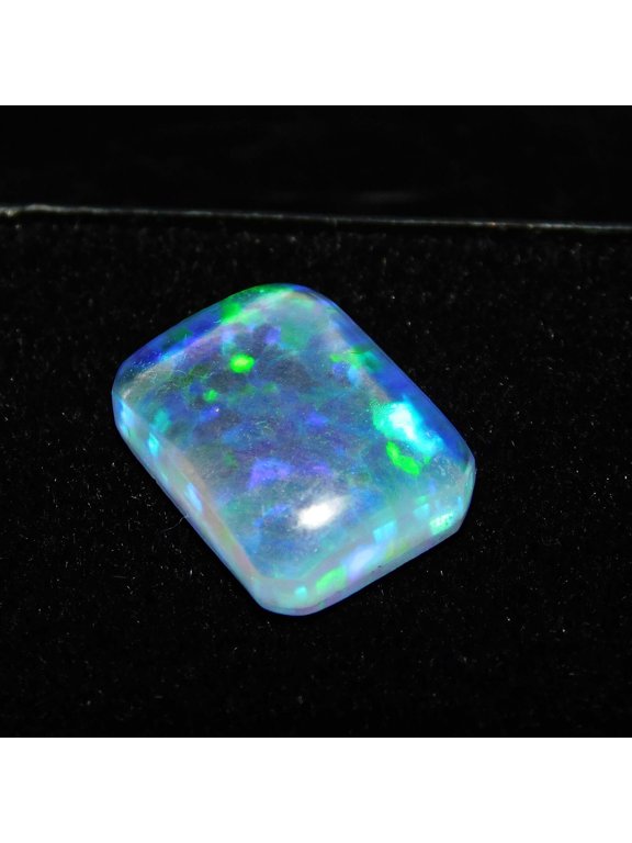Fire Opal Cabochon 10 Ct CERTIFIED Lab-Created Ring Size DOUBLET Loose Gemstone
