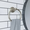thumbnail image 6 of Design House Calisto Wall Mounted Bathroom Towel Ring, Satin Nickel, 6 of 14