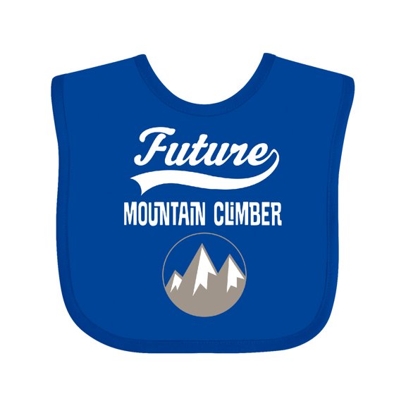 Inktastic Future Mountain Climber Hiking Boys or Girls Baby Bib