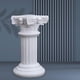 thumbnail image 5 of Estatua de columna romana de resina con pedestal para candelabro, escultura de interior Multi, 5 of 8