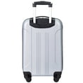 thumbnail image 7 of Travelers Club Hard Side 20-inch Spinner Rolling Carry-on Luggage, Silver, 7 of 7