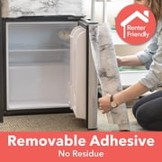 EasyLiner Removable Adhesive Shelf Liner, Black And White Tile 20 x 15 Roll