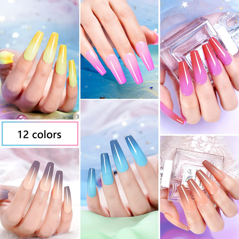 Amazing Color Change Effect Powder Nail Dipping Set Acrylic Color