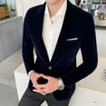thumbnail image 2 of Traje pequeño de estilo coreano para hombre, abrigo informal de moda de un solo oeste, color sólido, para jóvenes, de terciopelo dorado, abrigo pequeño para hombre, 2 of 5