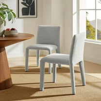 Modway Rhodes Fabric Upholstered Dining Chair in Dove Gray