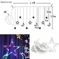 thumbnail image 4 of 11.5Ft Twinkling Star Moon Fairy String Curtain Lights Room Decor Xmas, 4 of 6