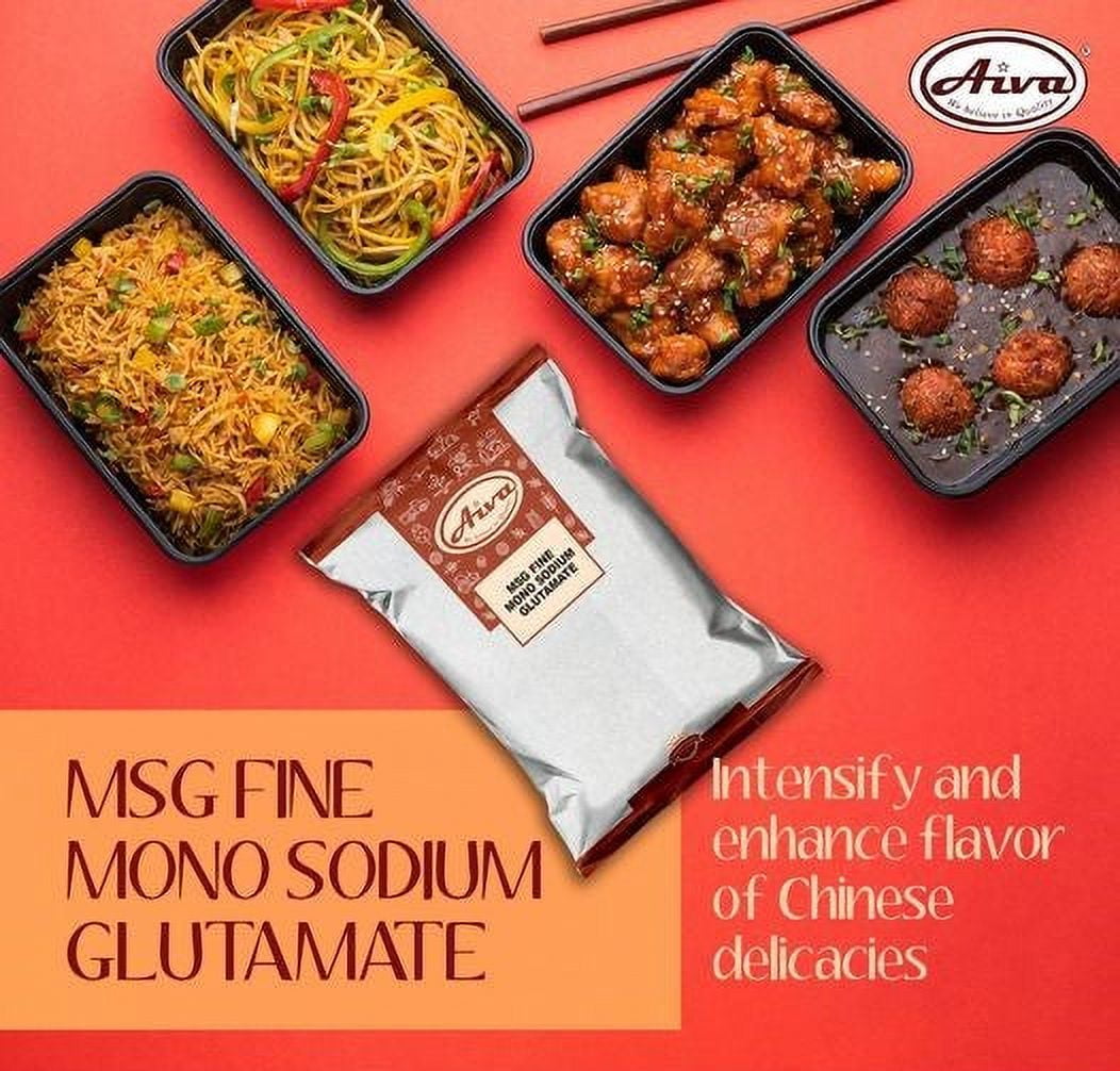 AIVA Monosodium Glutamate (MSG) Fine Powder 1 KG (Pack of 10) | Fine Powder, Food Grade Flavor Enhancer Umami Seasoning, Ideal For for Cooking, Soups, Chinese Dishes & Flavor Boosting