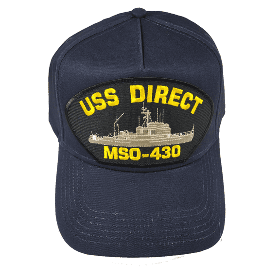 USS Direct MSO-430 Ship HAT - Navy Blue - Veteran Owned Business