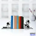 thumbnail image 4 of Handmadetneonsign Astronaut Riding Rocket Metal Bookends, Astronaut Name Bookend, Astronaut Table Bookshelf Decor 80233, 4 of 4
