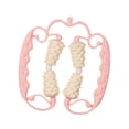 thumbnail image 4 of Rodillo de masaje muscular de mano para celulitis, herramienta de masaje de fascia con 4 ruedas para esculpir, corredores y gimnasios. Rosa, 4 of 9