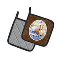 thumbnail image 2 of Carolines Treasures 7081PTHD Whippet Waiting on you Pair of Pot Holders  7.5HX7.5W multicolor, 2 of 3