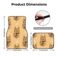 thumbnail image 5 of Naloa German Shepherd Dog Car Foot Mat Set of 4 Pieces - Universal Floor Liner Neoprene Full Set Floor Mats for Cars Trucks SUV, 5 of 7
