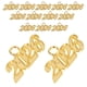 thumbnail image 2 of 100 dijes 2026: Colgantes con el número del año para hacer joyas, accesorios para manualidades, collares con borlas para birretes de graduación, llaveros, proyectos DIY, decoración navideña, dorados., 2 of 7