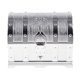 thumbnail image 1 of Del Tesoro Náutico con Y Llave - Caja de Almacenamiento Y Decorativa (pequeña 14x9.8x9.8cm) - de plata Sunnimix Juguete del cofre del tesoro pirata, 1 of 8