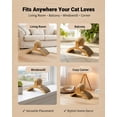 thumbnail image 7 of Cat Scratching Ball with Stand, 360° Rotating Sisal Ball Interactive Cat Scratcher, Arch Bridge Design Cat Scratching Post for Indoor Cats, Furniture Protector for Cats(S), 7 of 7
