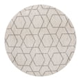thumbnail image 3 of Unique Loom Eco Trellis Collection Area Rug - Mondo (7' Round Ivory/Gray), 3 of 7