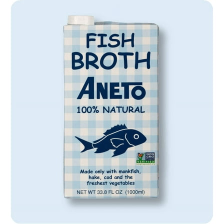 (Pack of 6) Aneto Fish Broth,  1 Lt