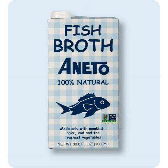 (Pack of 6) Aneto Fish Broth,  1 Lt