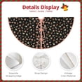 thumbnail image 3 of Sikiie Flower Pattern On Black Nativity Christmas Tree Skirt, Jesus Christian Winter Holiday Tree Mat Decoration(30-48IN)48", 3 of 6