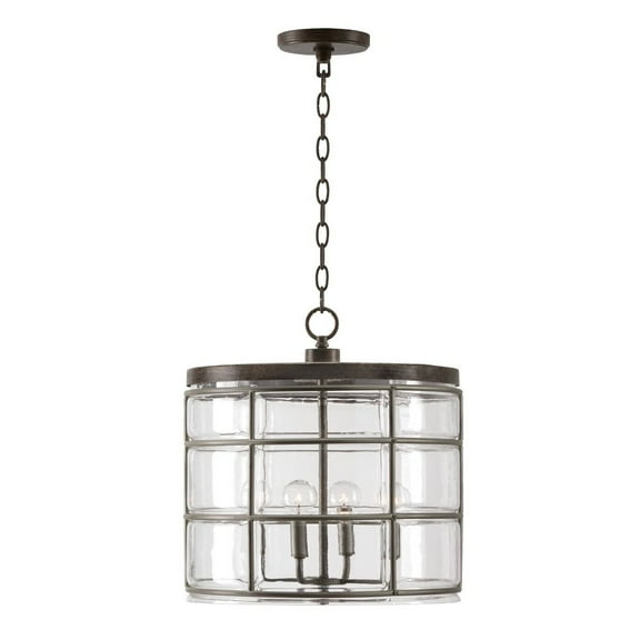 4 Light Pendant In Industrial Style 15.25 High By 16.5 Wide     -Traditional Installation Capital Lighting 329441Ug