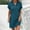 A043-Green, variant on QUINDOS Summer Dresses for Women 2025 Sundress Casual Short Sleeve V-neck Sun Dresses Cotton Linen Solid Color Button Short Mini Dresses for Women