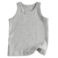 thumbnail image 4 of Xijirk Girls' Ribbed Striped Tank Top Sleeveless Crew Neck Casual Sports Top Comfortable Daily Wear,13-14 Years, 4 of 4