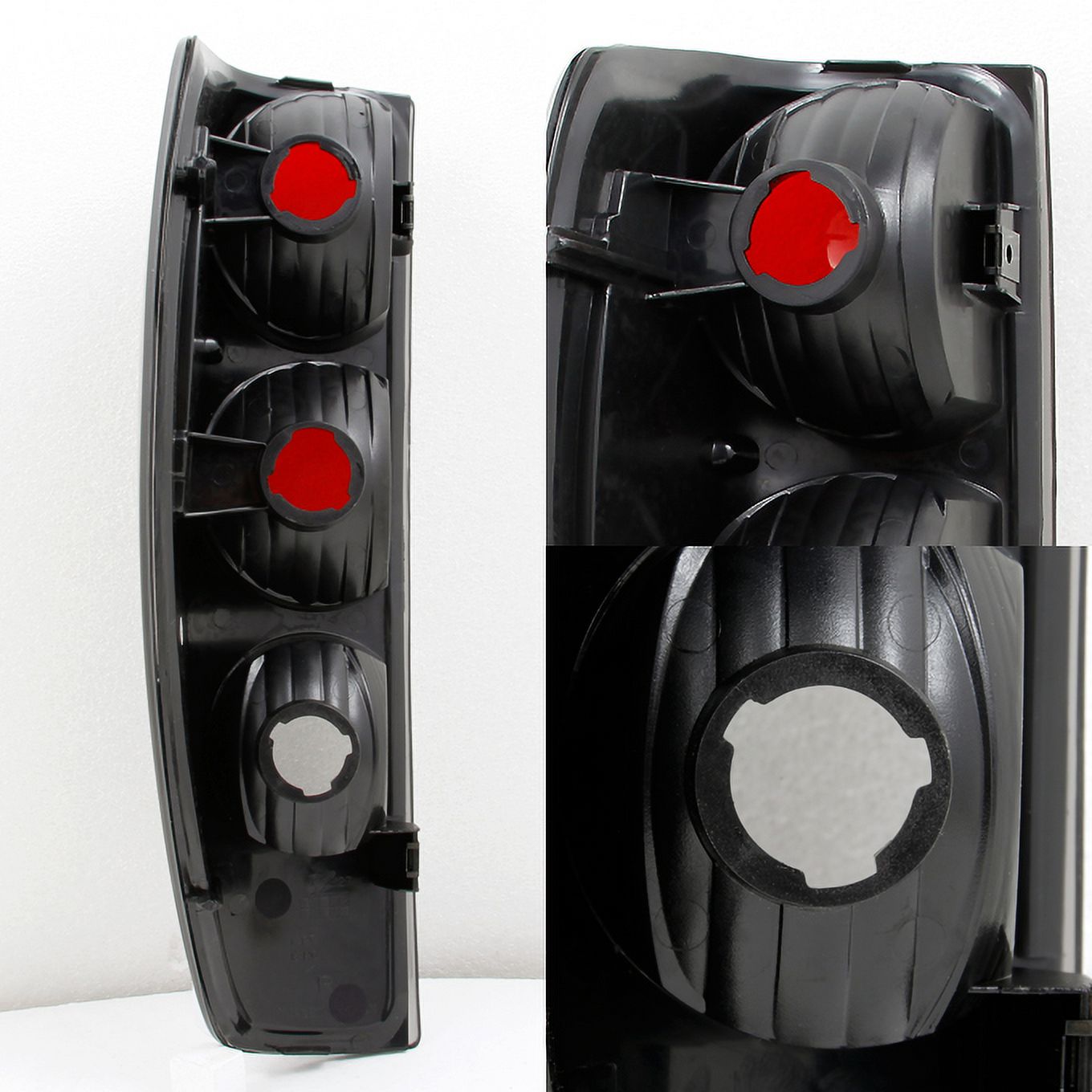 AKKON - For 2004-2012 Colorado Canyon Black Smoked Tail Lights Lamps Assembly Left + Right Replacement