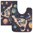 thumbnail image 7 of Yayeee Bath Rugs for Bathroom Floor Set of 2 Non Slip Fluffy Soft Absorbent Mat, Pink Record, 7 of 7