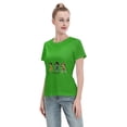 thumbnail image 4 of T-Shirt Basique à Manches Courtes pour Femmes une Pièce, 4 of 6
