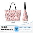 thumbnail image 4 of Gaeub Floral butterfly Print Beach Bag,Large Tote Bag,Waterproof Sandproof Women Tote Bag,Pool Bag with Zipper for Gym Grocery Travel, 4 of 7