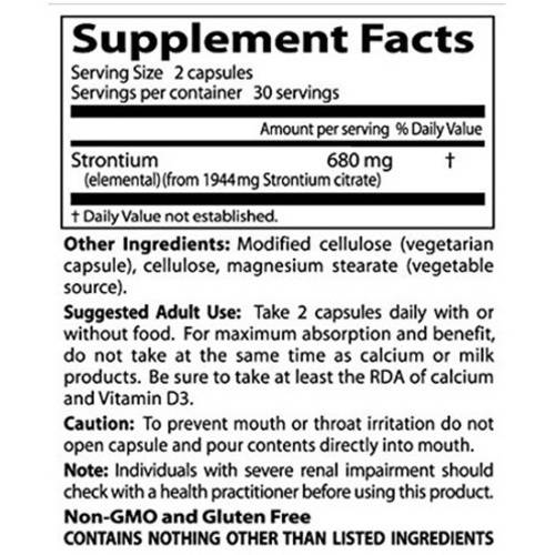 Doctor's Best Strontium Bone Maker 340mg, 60 CT - Walmart.com