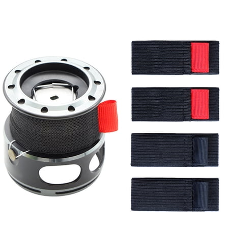 MezoJaoie Fishing Spool Belt Fishing Rod Case for Travel 4x Wear-resistant Reel Protection Belt Band Tackle Ties Outdoor Equipment for Anglers