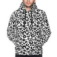 thumbnail image 4 of Hoodies for Men - cool black grey Leopard print Long Sleeve Comfrt Men'S Fashion Hoodies & Sweatshirts, Sweatshirts for Men Hoodies Pullover Clothing Clothes with Pouch, 4 of 7