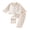 Beige, variant on Cjfdfy Toddler Baby Girl Satin Pajamas Set Solid Color Ruffled Trim Button Down Long Sleeve Tops And Pants Little Baby Cute Soft Satin Loungewear 1-6Y