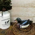 thumbnail image 6 of CVHOMEDECO. Primitives Hand Engraving and Painted Wood Wild Duck Farmhouse Figurine Mallard Decorative Accent, 10-1/2 Inch, 6 of 7
