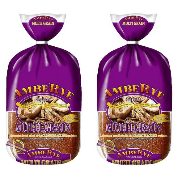 AmbeRye Multi-Grain Classic Black Rye Bread Product of Lithuania 700g/ 1.54lb