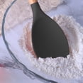 thumbnail image 4 of Juego de utensilios de silicona antiadherente de 2 piezas con mangos de madera redondeados para cocinar y hornear, 4 of 5