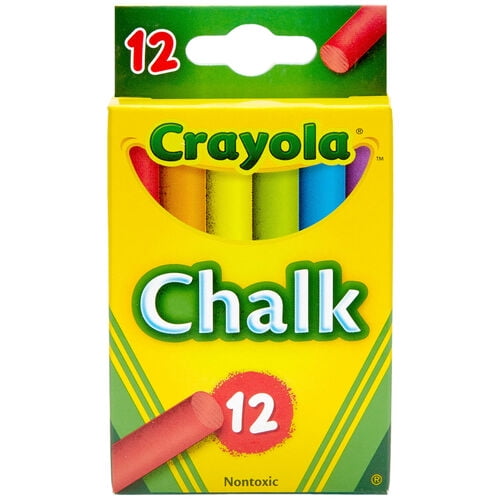 Crayola Multi-Colored Children's Chalk, 12-Count