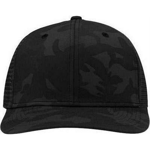 Sportsman SP1450 Traditional Lo-Pro Mesh Back Trucker Fit Cap - Black Camo Black