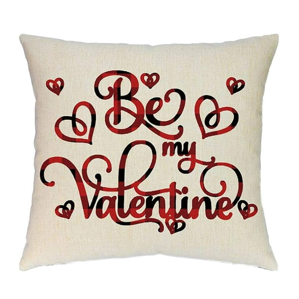 Fiudx Ofertas Del Día Funda De Almohada Para El Día De San Valentín, Funda De Cojín Para Sofá, Decoración Del Hogar Personalizada