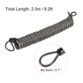 thumbnail image 2 of Uxcell Security Steel Cable Coated Spring Luggage Lock Wire Rope with Double Loop 0.1 inch x 8.2ft Black, 2 of 5