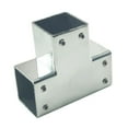 thumbnail image 1 of LOVIVER Square Pipe Connector Stainless Tube Joint ,Mounting Hardware, 3 Way Connector, 1 of 7