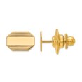 thumbnail image 1 of 14k Yellow Gold Mens Rectangular Octagon Line Tie Tac Lapel Pin Bar   For Dad Mens  For Him, 1 of 6