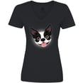 thumbnail image 3 of Inktastic Boston Terrier Dog Gift Women's V-Neck T-Shirt, 3 of 5