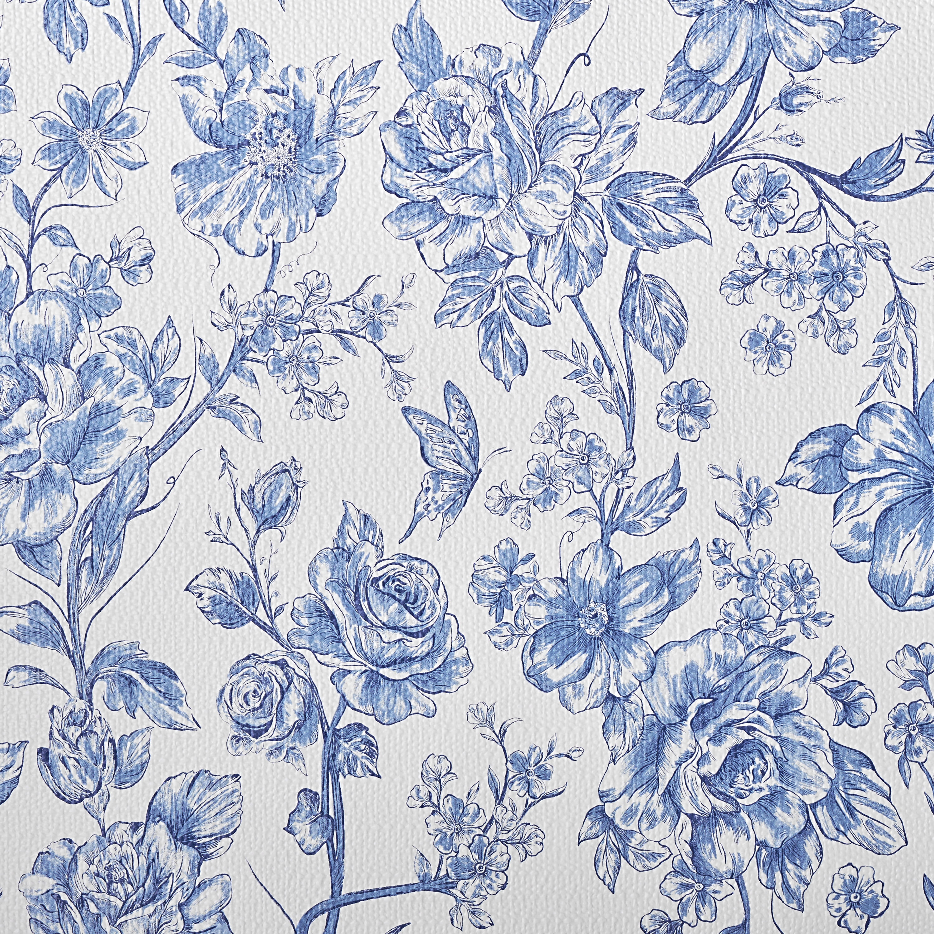 The Pioneer Woman Agatha Non-Adhesive Vinyl Shelf Liner, Blue, 20" x 6'