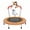 orange, variant on 【SAYGOGO】 Kids Mini Trampoline with Stable 6-Leg Support, Inner Cover Close Webbing Design, 150lbs Weight Capacity Easy Assembly Indoor Outdoor Toddler Trampoline for Balance Coordination Development